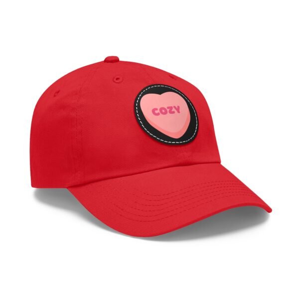 Cozy Leather Patch Baseball Cap - Image 8