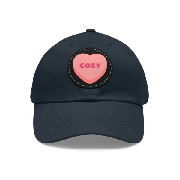 Cozy Leather Patch Baseball Cap - Image 13