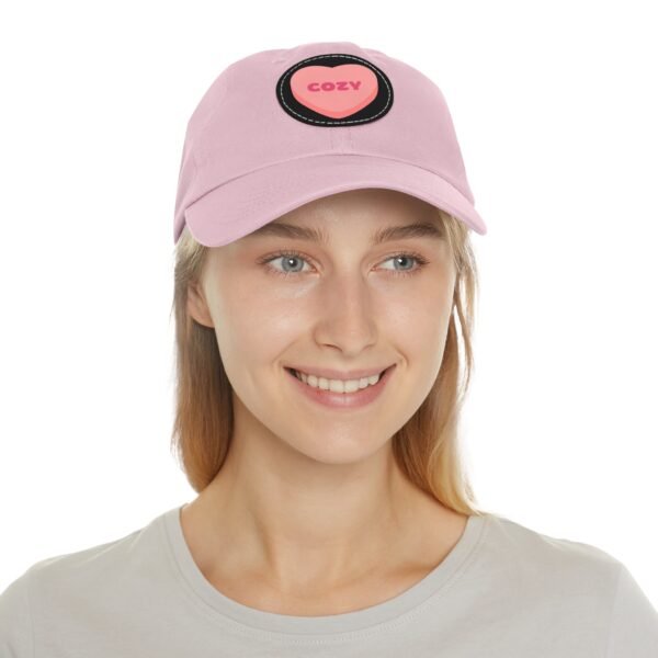 Cozy Leather Patch Baseball Cap - Image 16