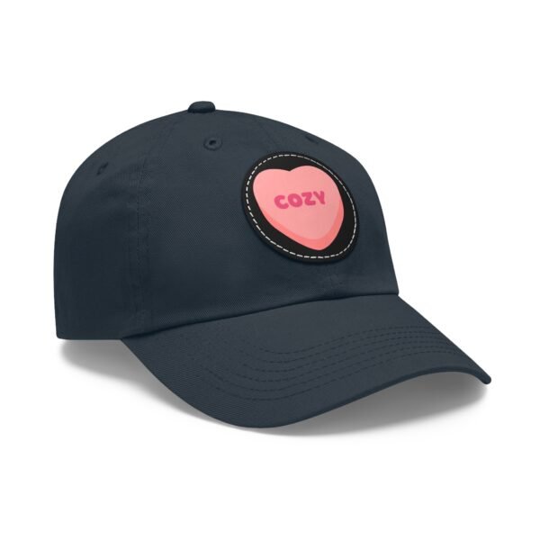 Cozy Leather Patch Baseball Cap - Image 14